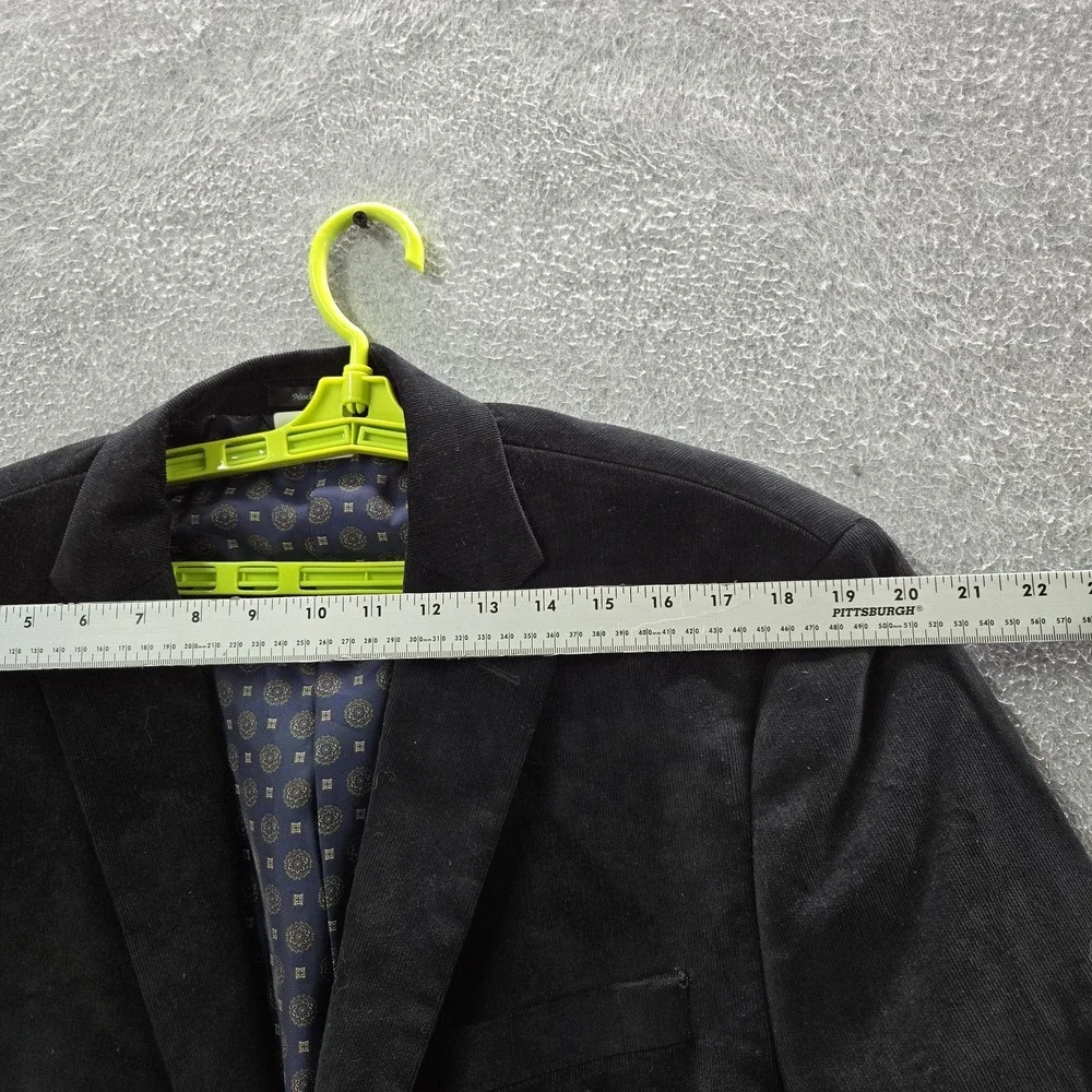 Lauren Ralph Lauren Men Blazer 44R Black Corduroy Sport Coat Button‎ Suede Elbow